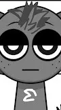 ai character: Gray background