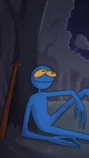 ai character: Blue Guy background