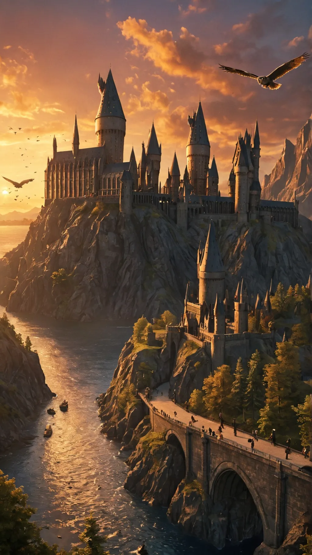 ai character: Hogwarts background