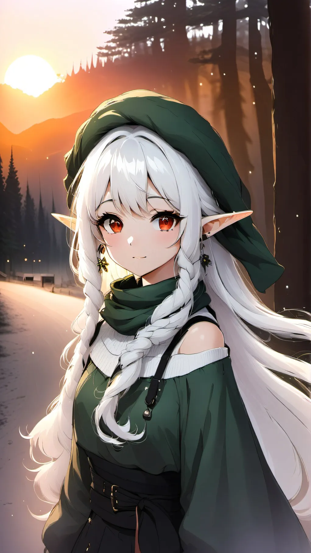 ai character: snowie background