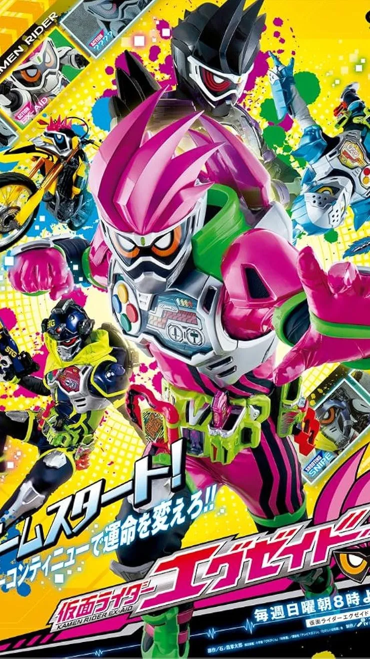 ai character: Kamen rider Ex-Aid background