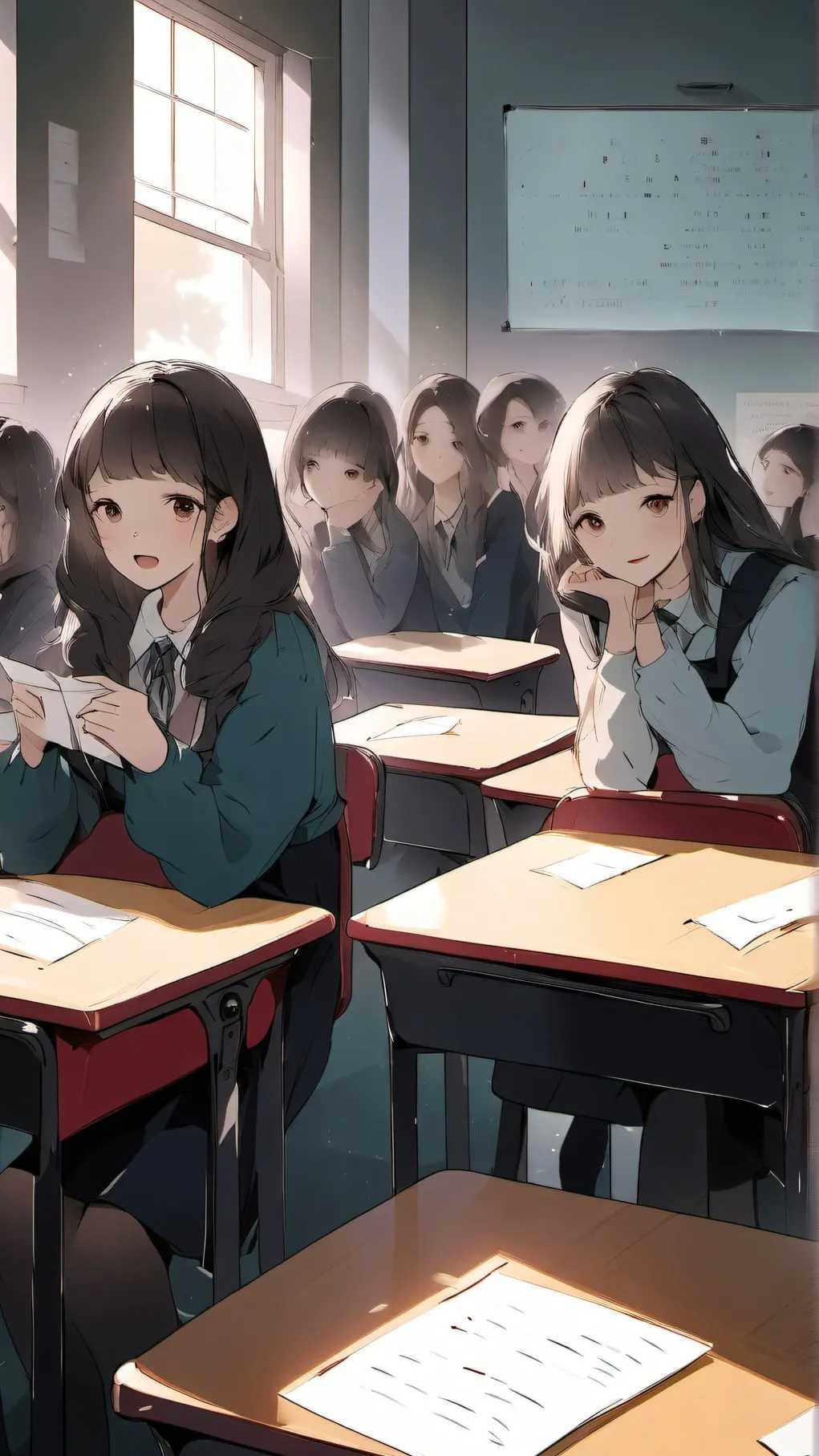 ai character: All girl's Class background