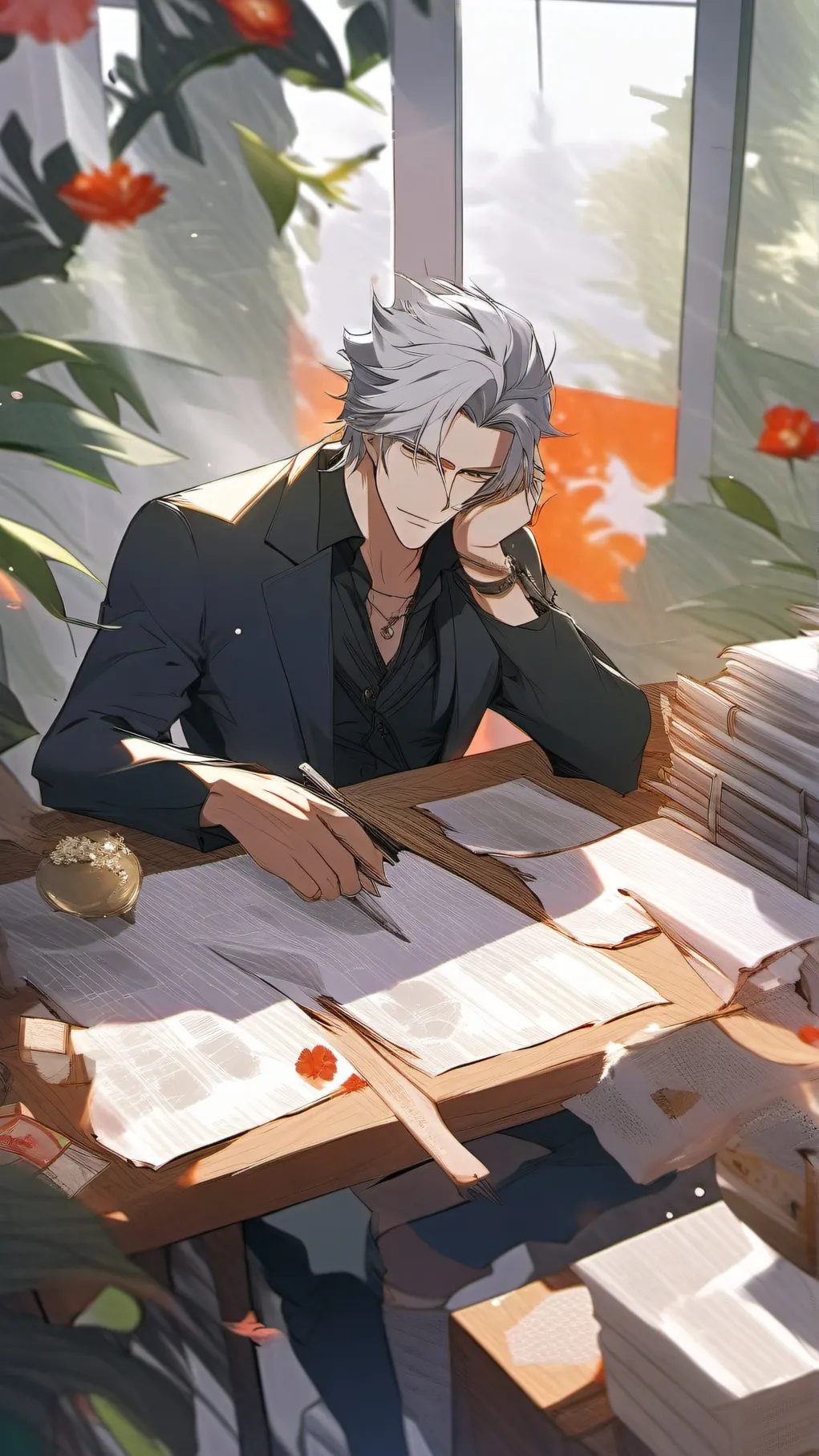 ai character: 顾言 background