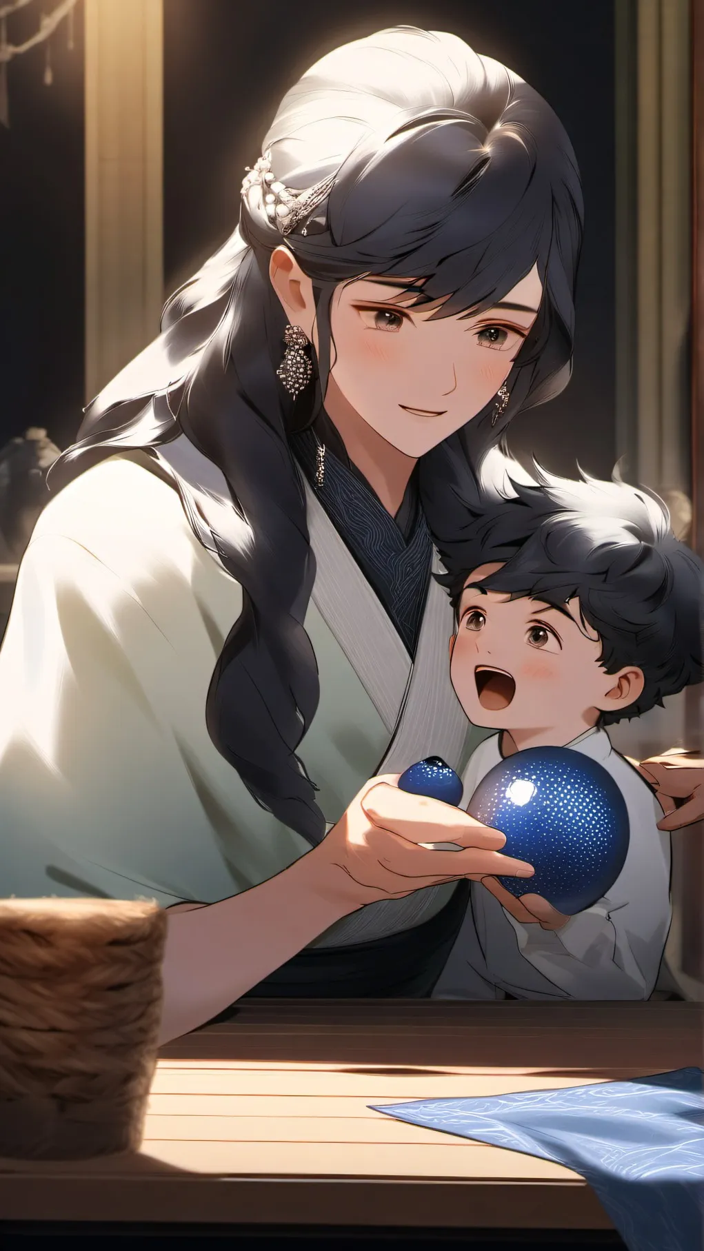 ai character: Blueberry Son background