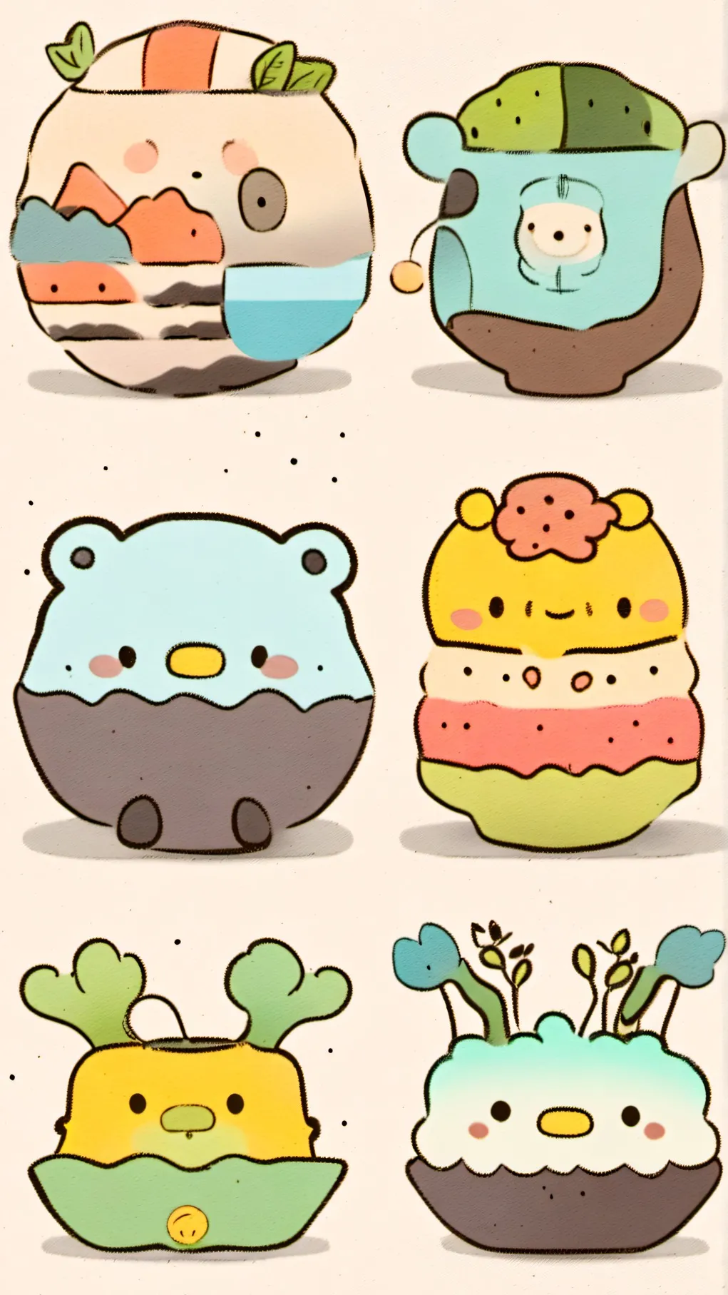 ai character: Cute background