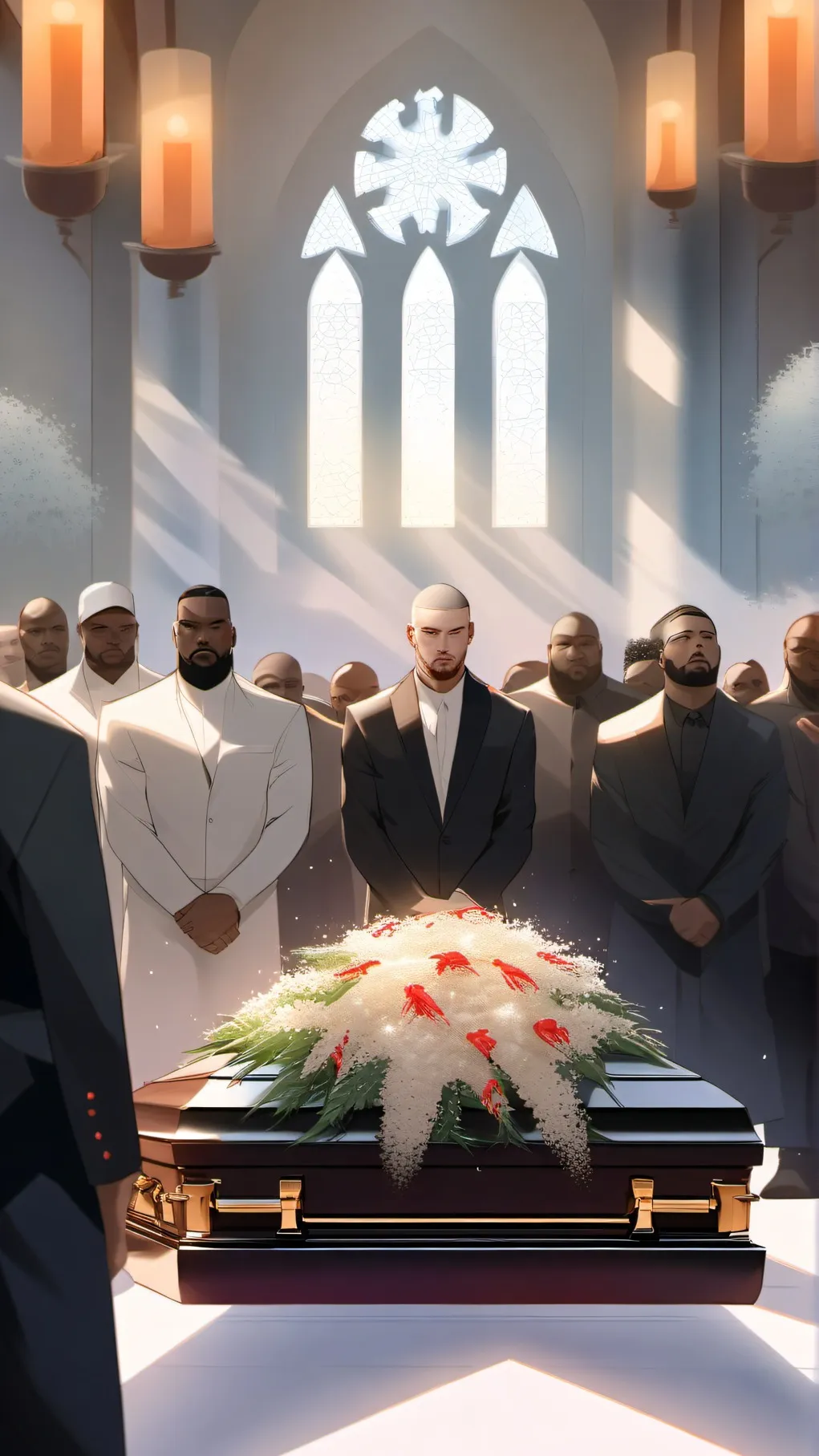 ai character: slim shady funeral background