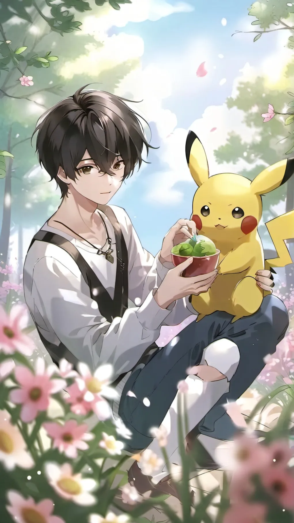 ai character: the world of poke background
