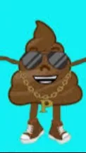 ai character: SUPER DUPER POOPY background