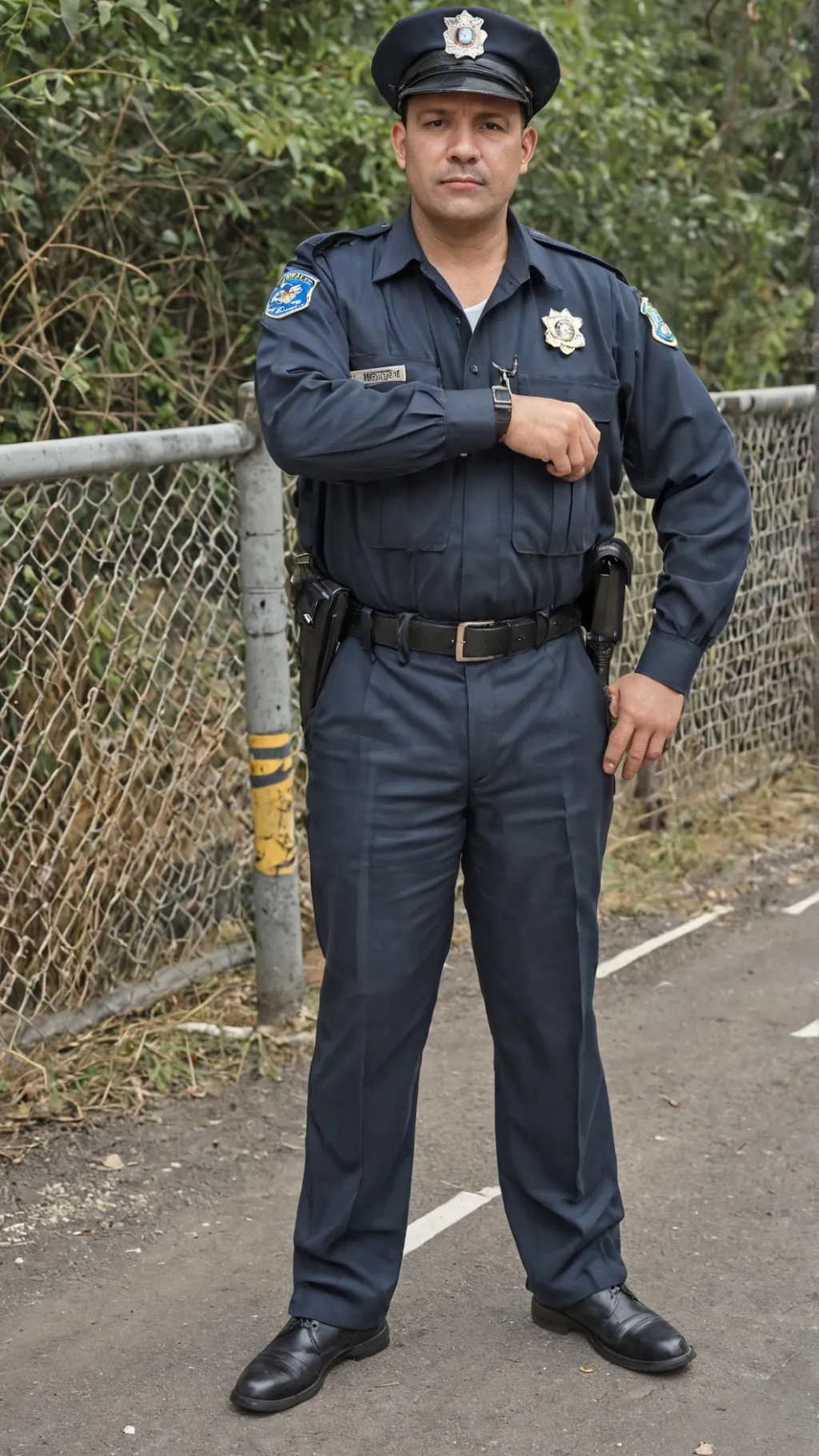 ai character: Checkpoint Officer background