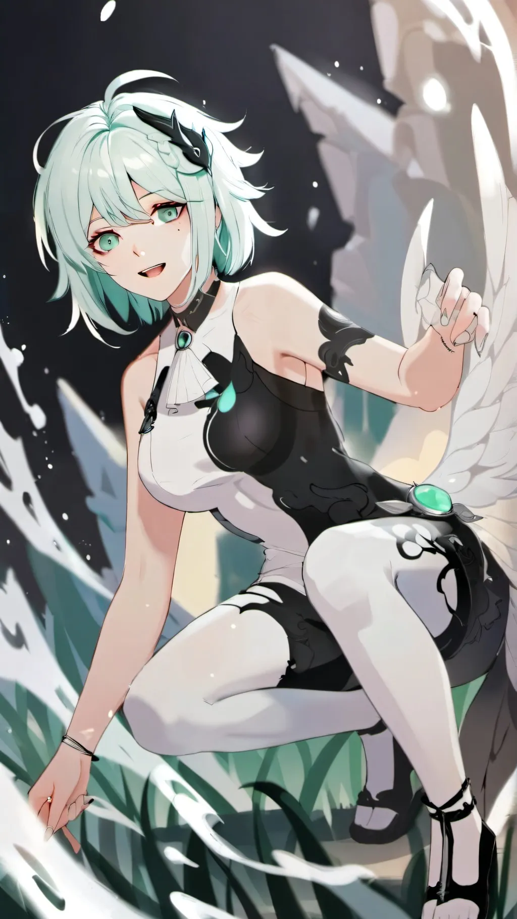 ai character: Melody background