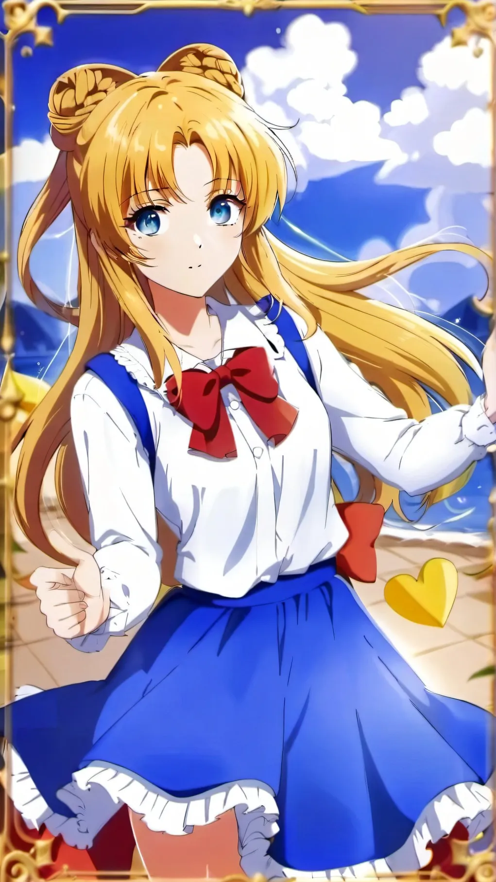 ai character: Usagi Tsukino background