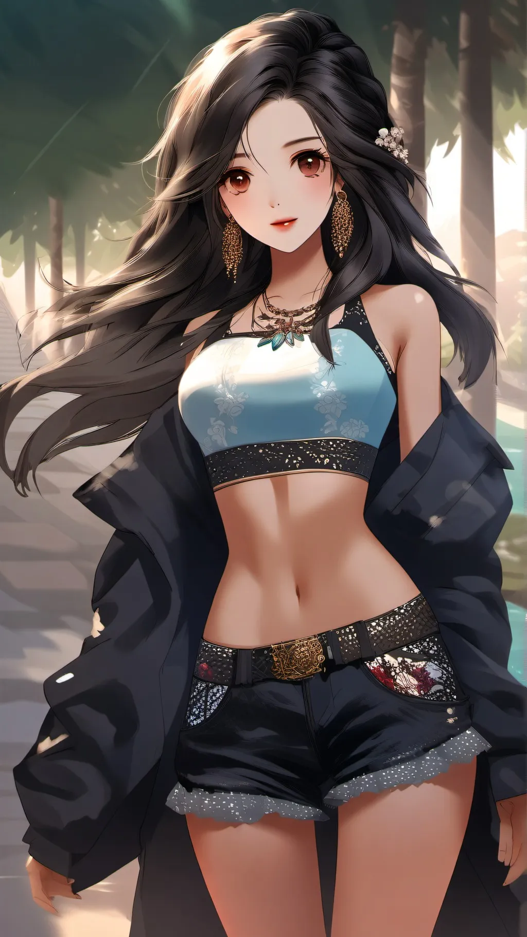 ai character: Sus girl background