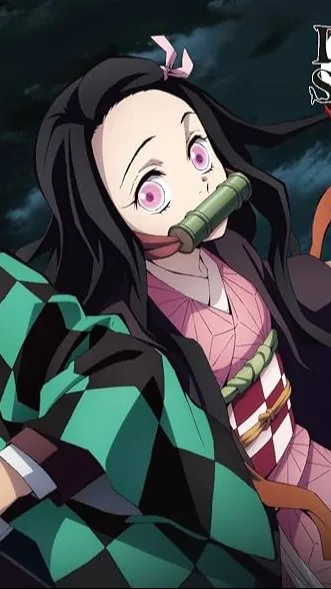 ai character: tonjiro and nezuko background