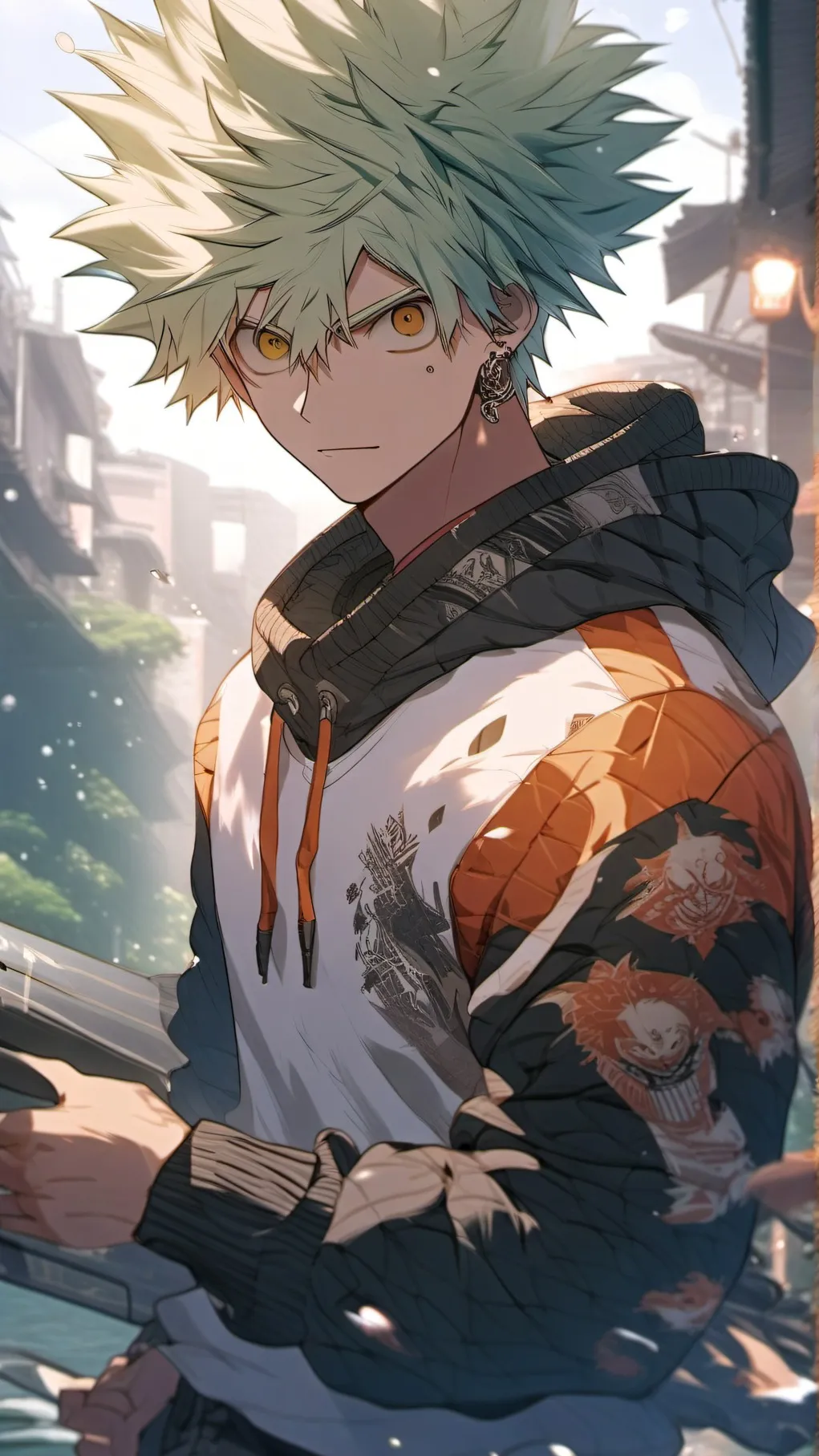 ai character: bakugo MHA background