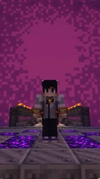 ai character: DUXO💜 background