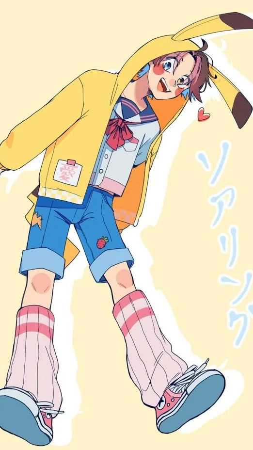 ai character: SOARINNG⚡💛 background