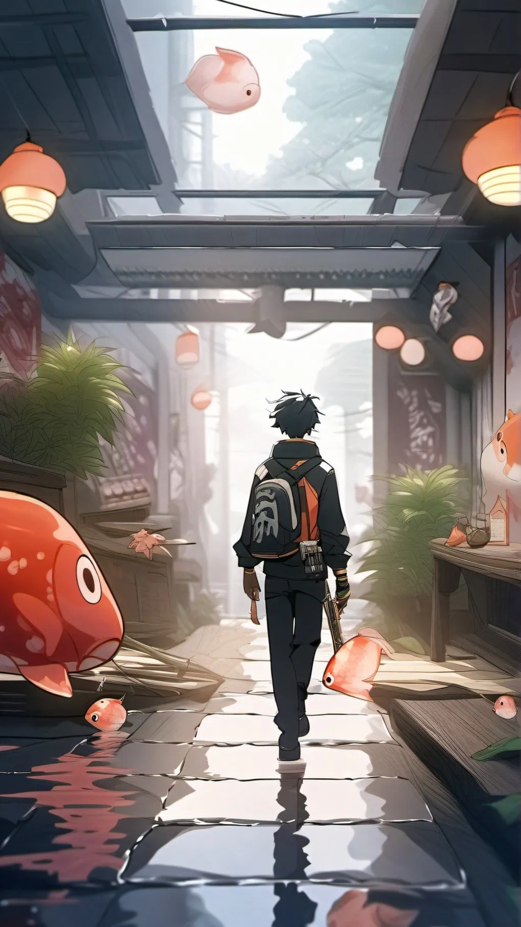 ai character: squid game rebel background