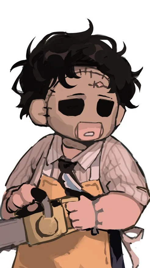 ai character: baby Leatherface  background