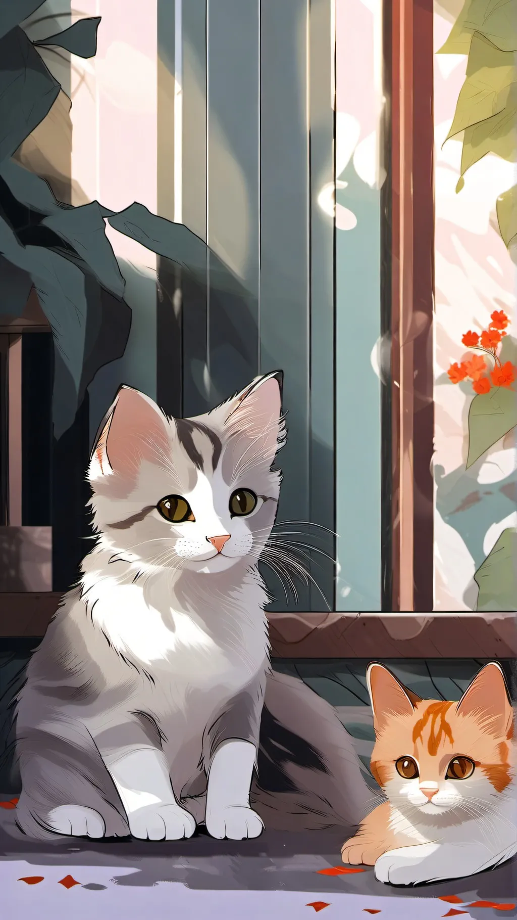 ai character: support buddy ∩__∩ background