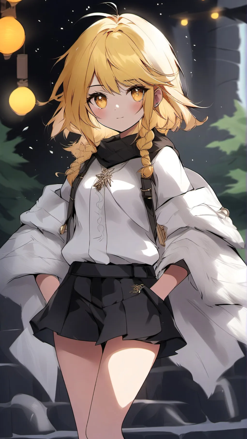 ai character: Yellow background