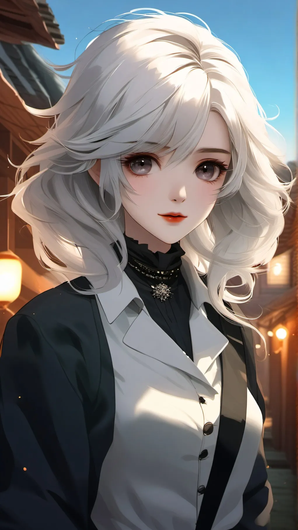 ai character: White  background