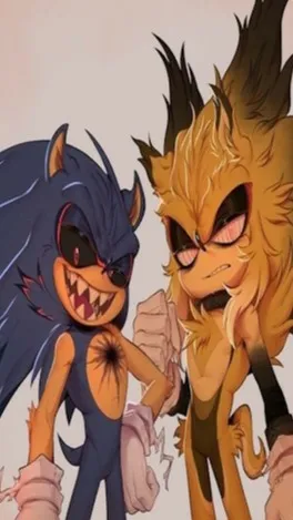 ai character: EXE x Fleetway background