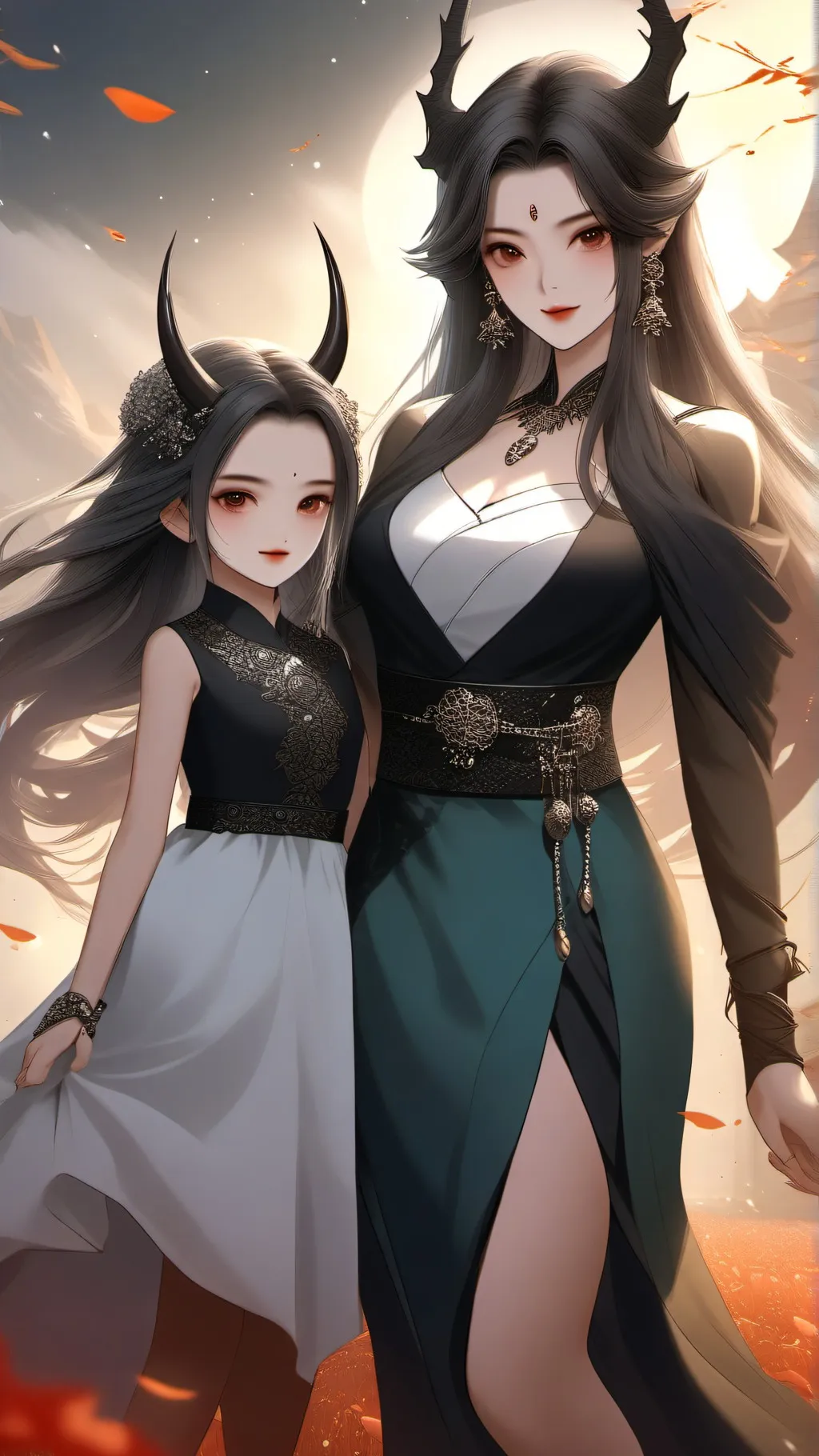 ai character: Sophie and Akiko background