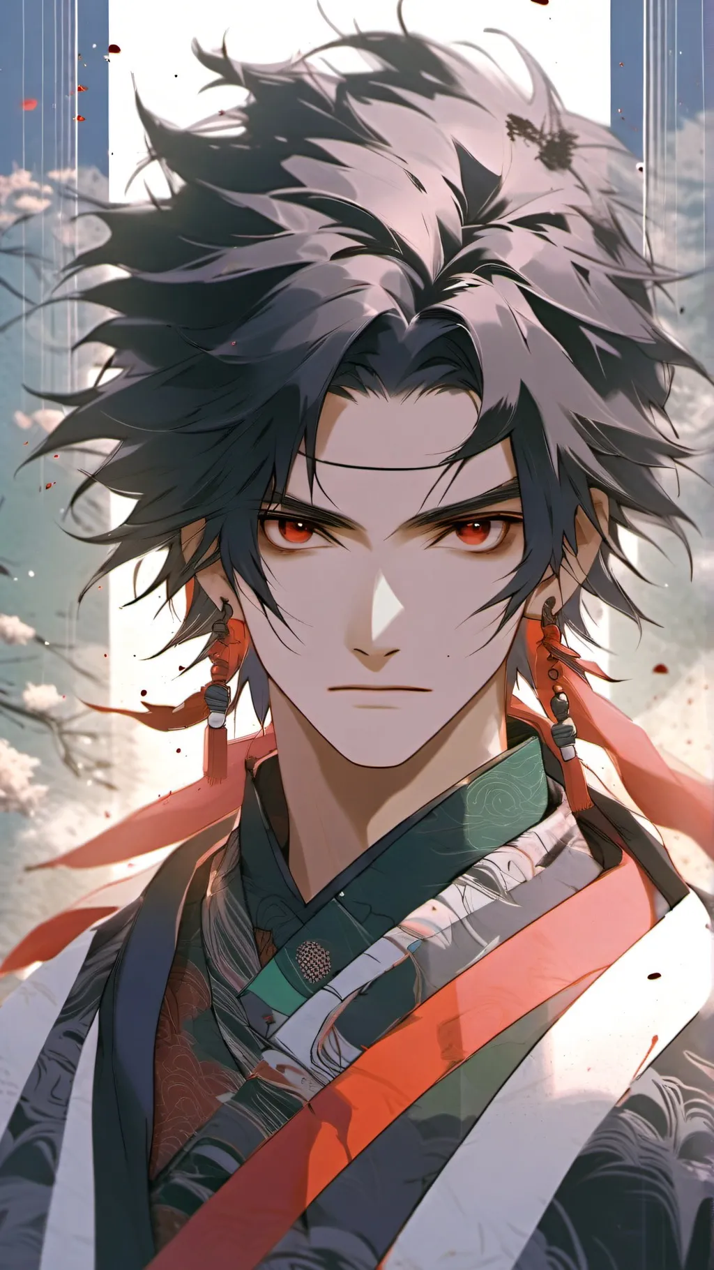 ai character: Ninja man background