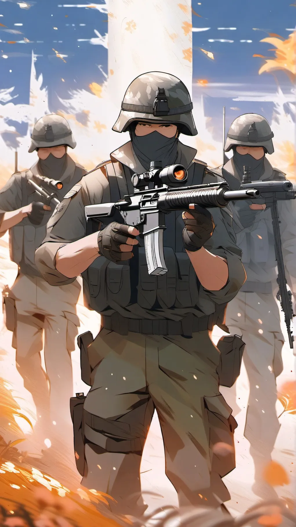 ai character: The Military background