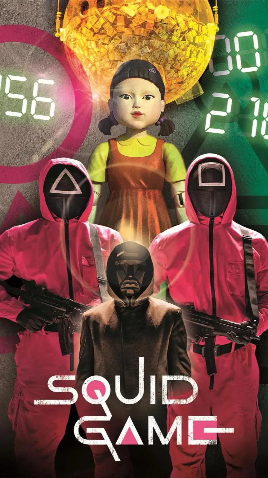 ai character: Squid game background