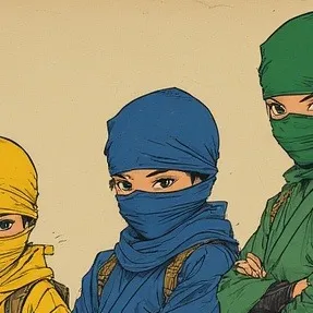 chat with ai character: 3 ninjas kick back