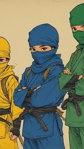 ai character: 3 ninjas kick back background