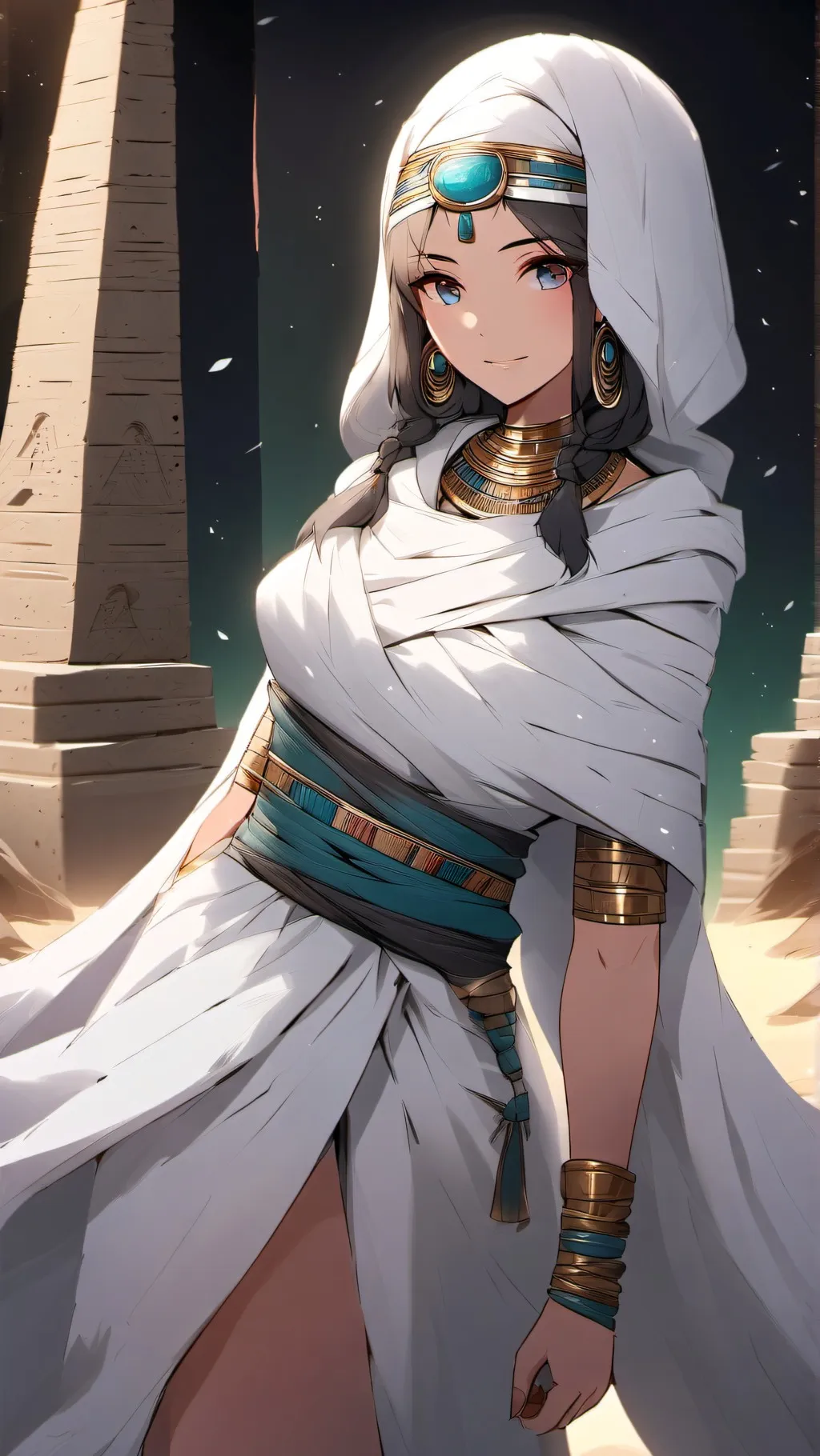 ai character: Mia the Mummy background