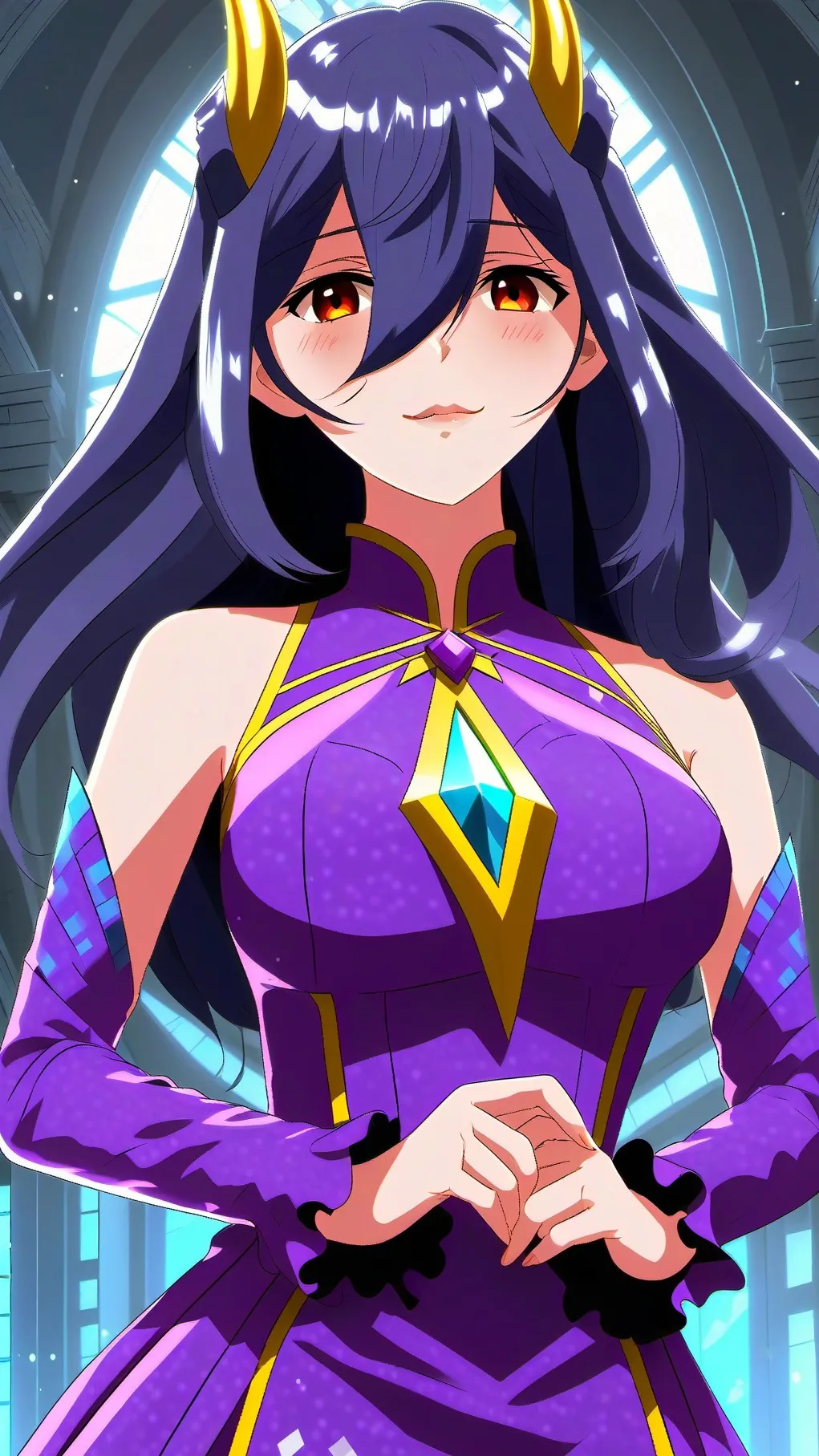 ai character: Vermeil background