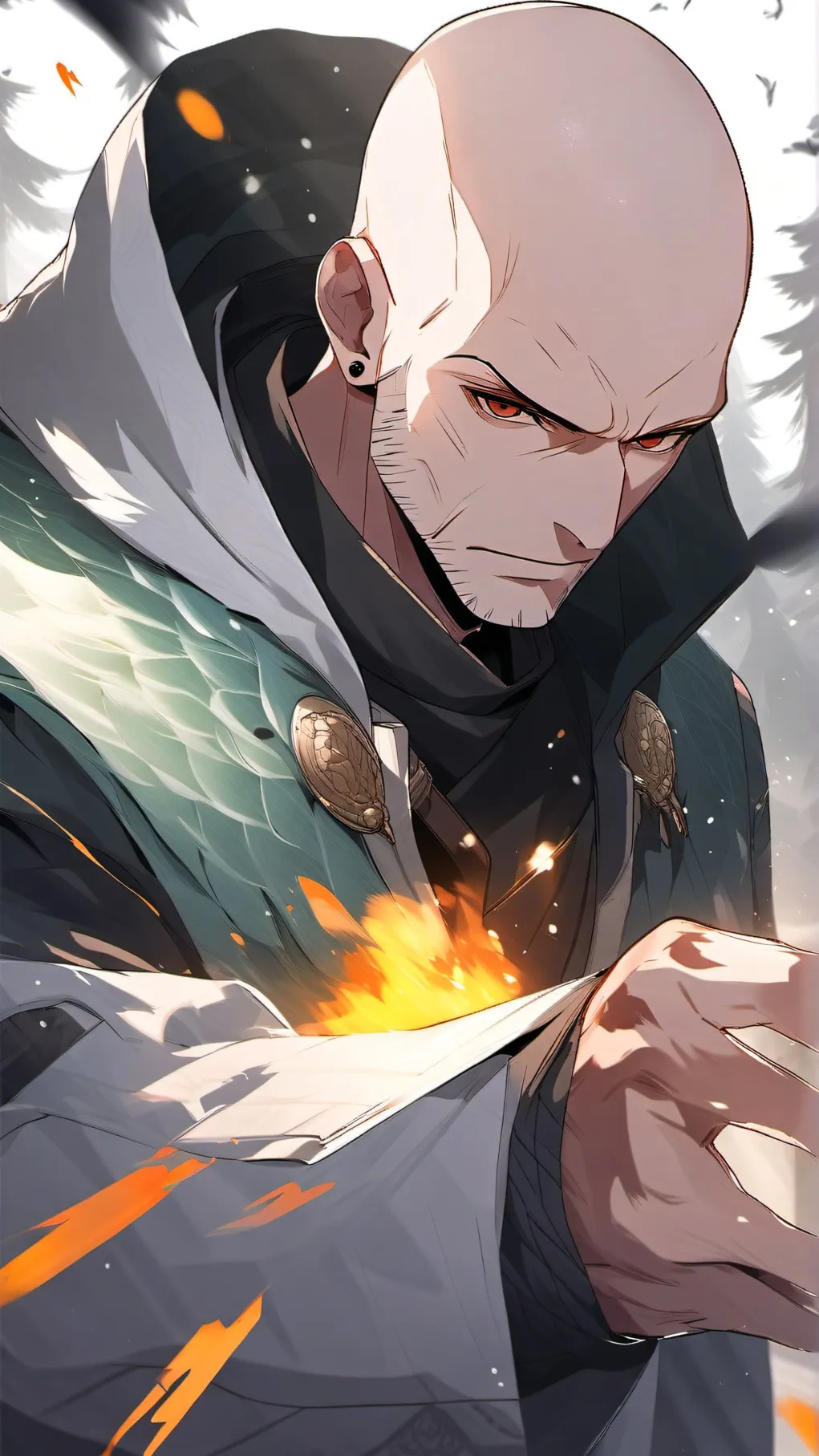 ai character: VOLDYMOLDY background