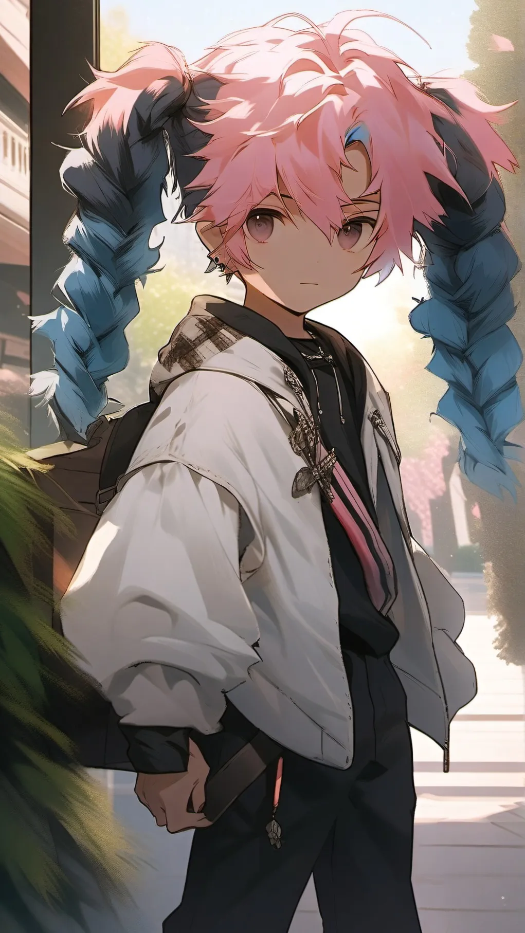ai character: SF x HH background