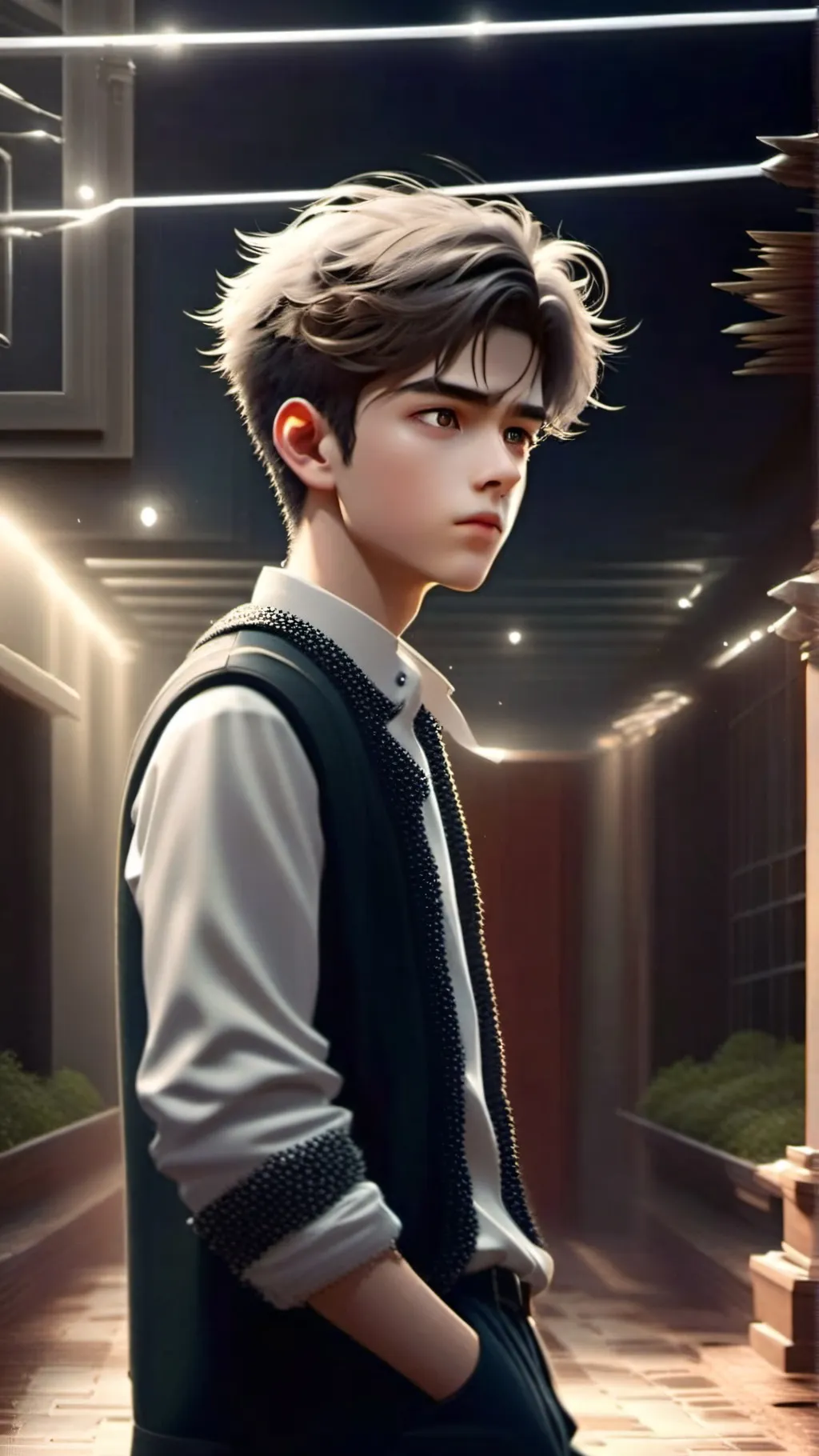 ai character: Leo  background