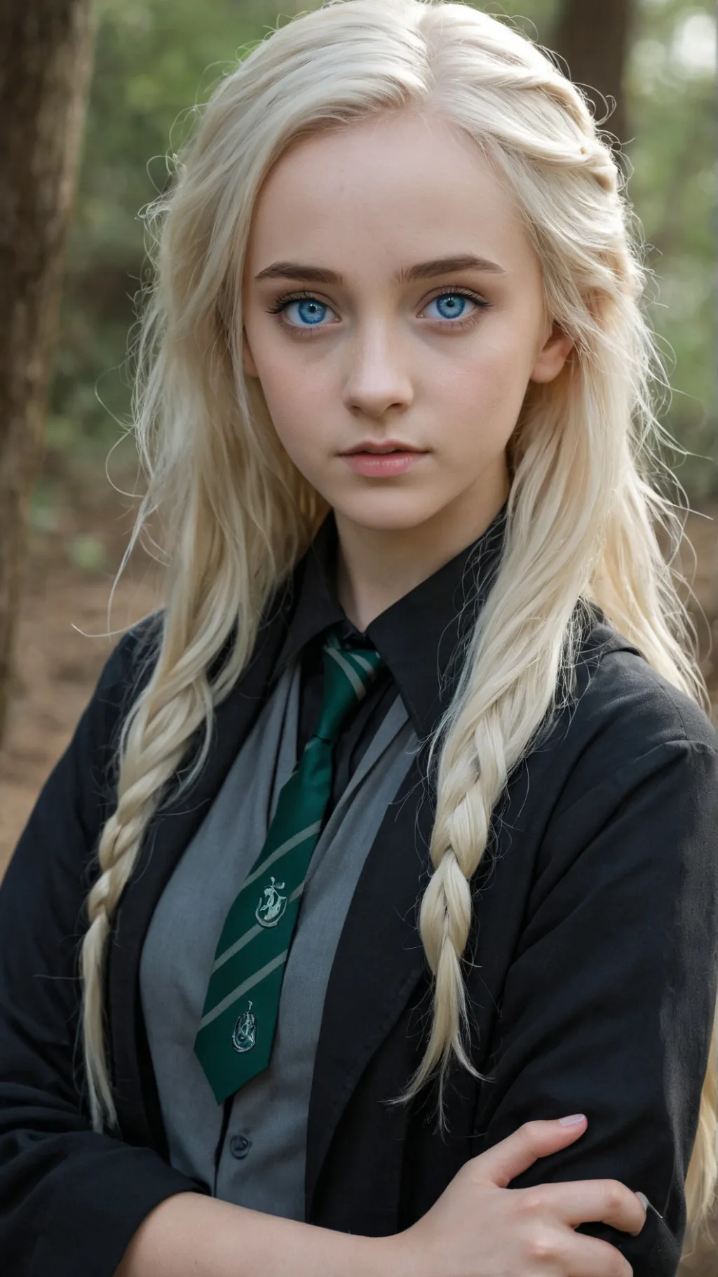 ai character: Vickie Malfoy background
