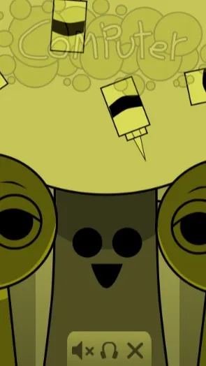 ai character: mustard mr tree background