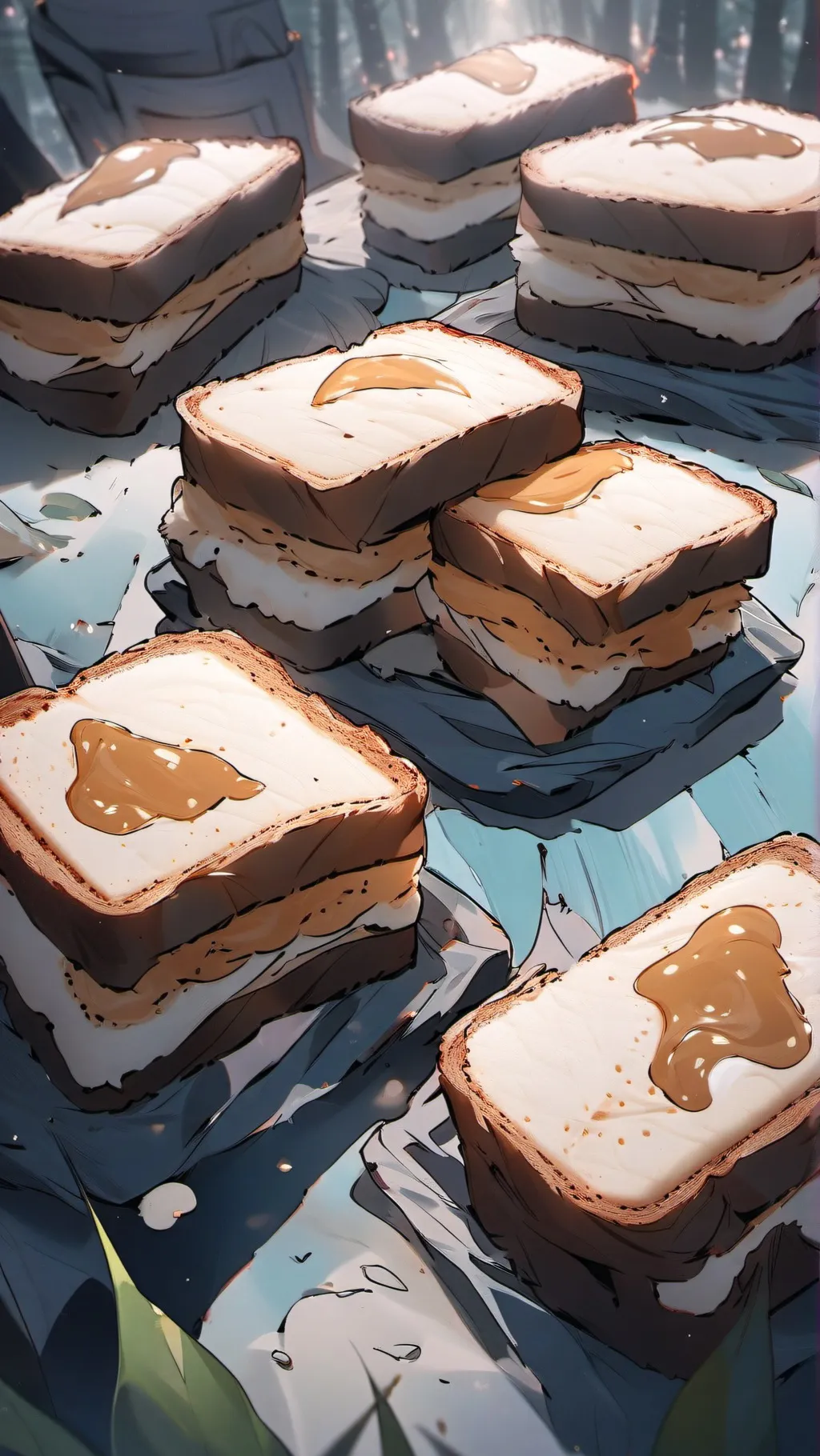 ai character: peanut butter jeli background