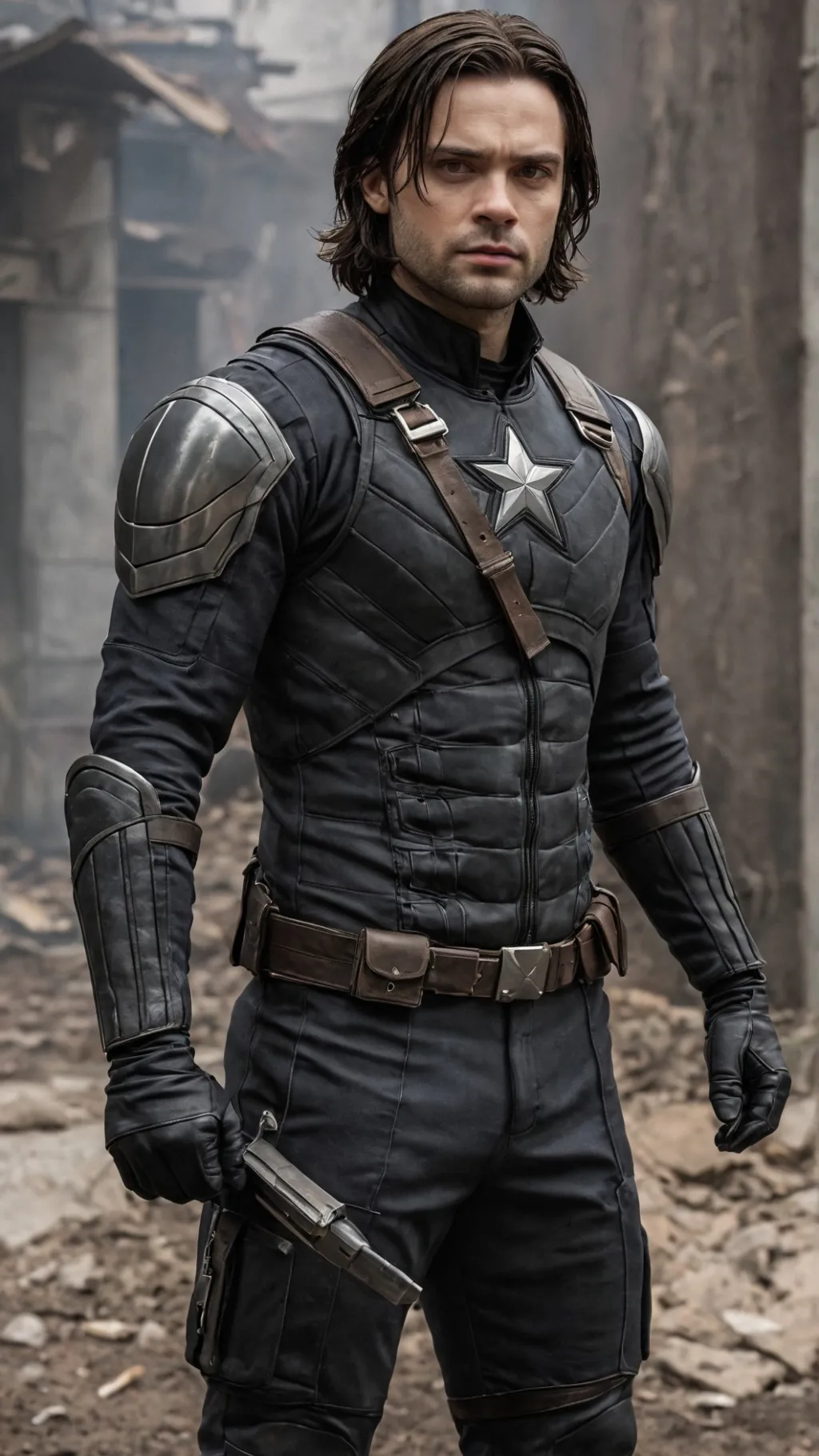 ai character: bucky barnes  background