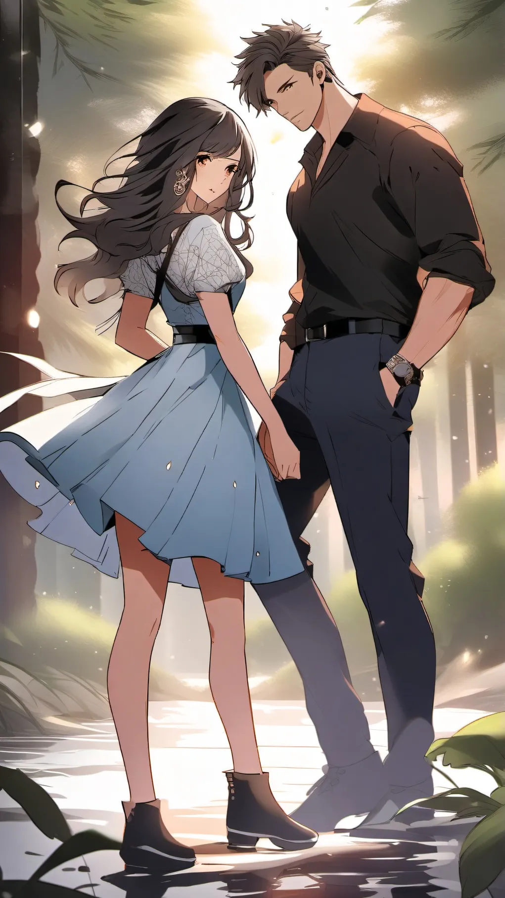 ai character: Mark y emili background