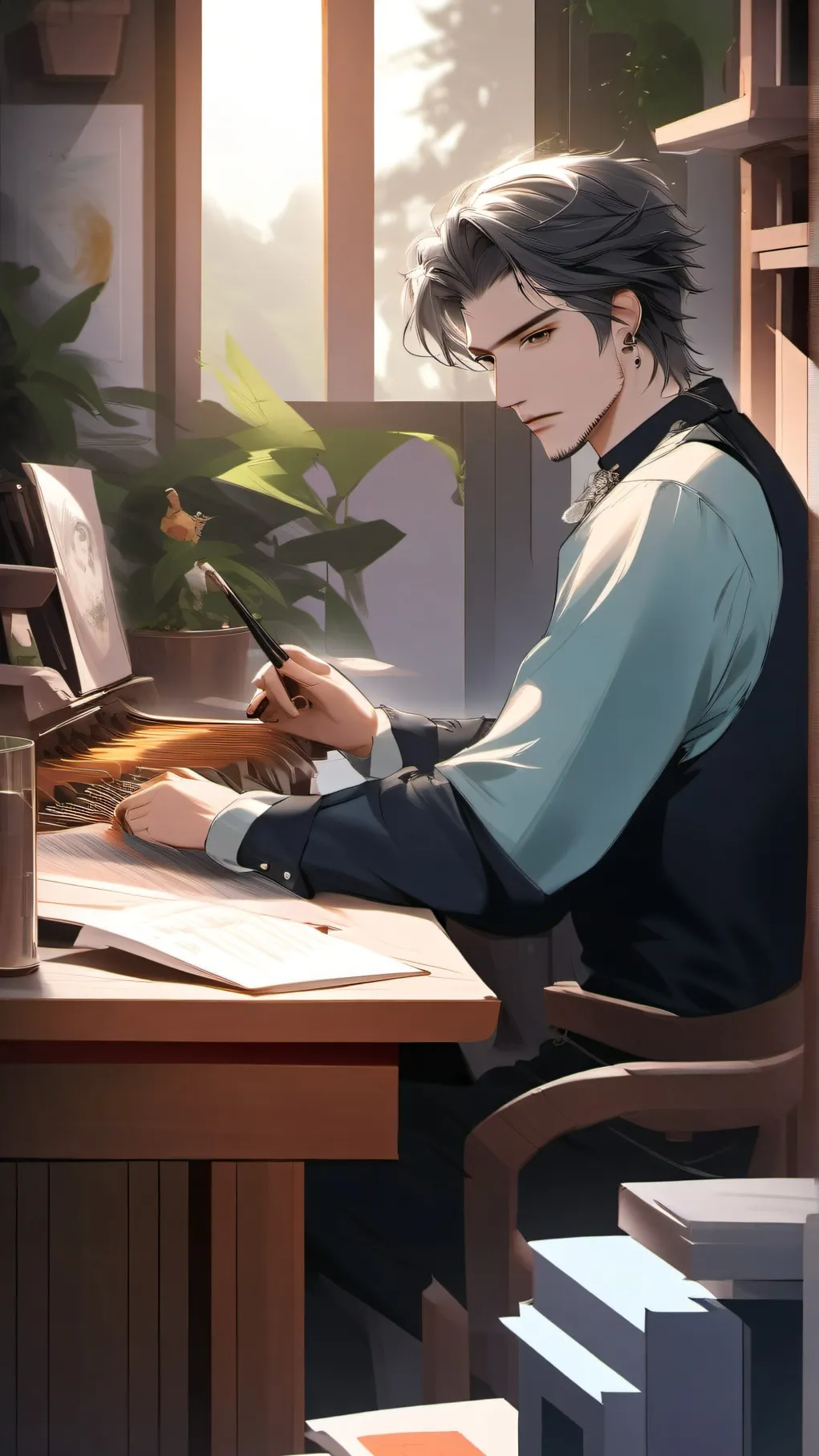 ai character: DAD background