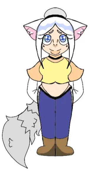 ai character: Kat background