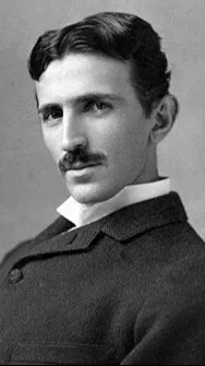 ai character: Никола Тесла  background