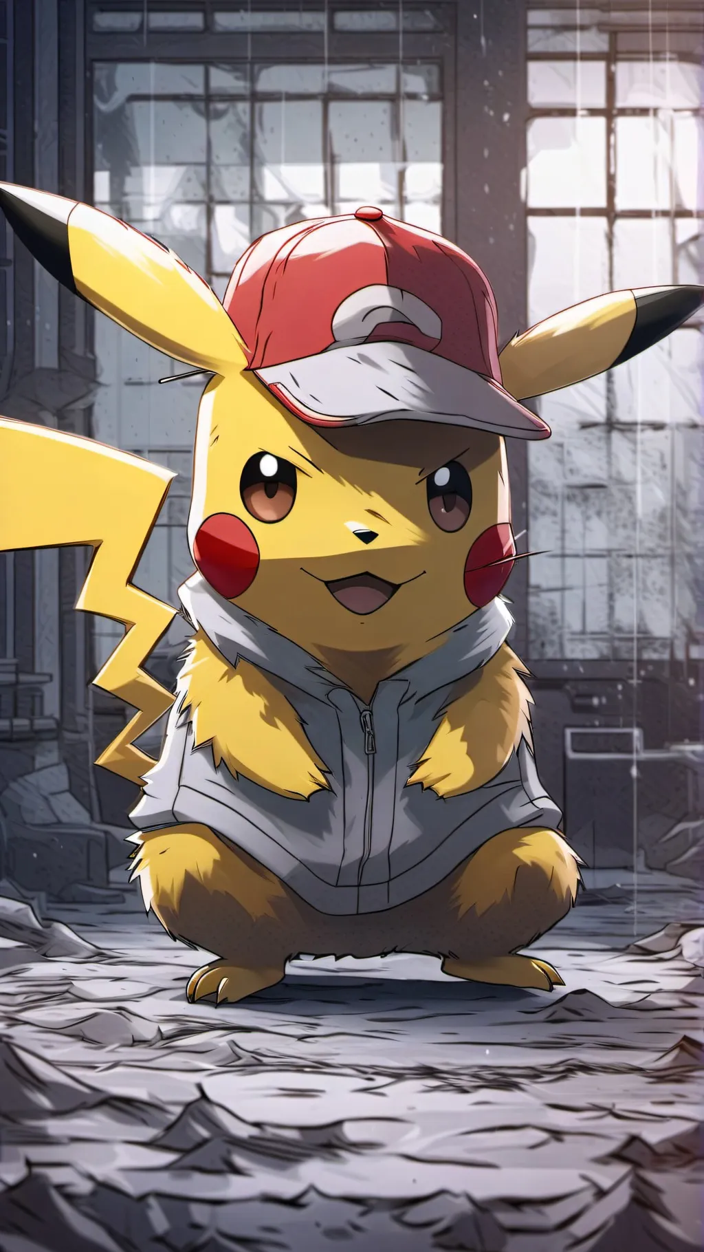 ai character: Ash Ketchum  background
