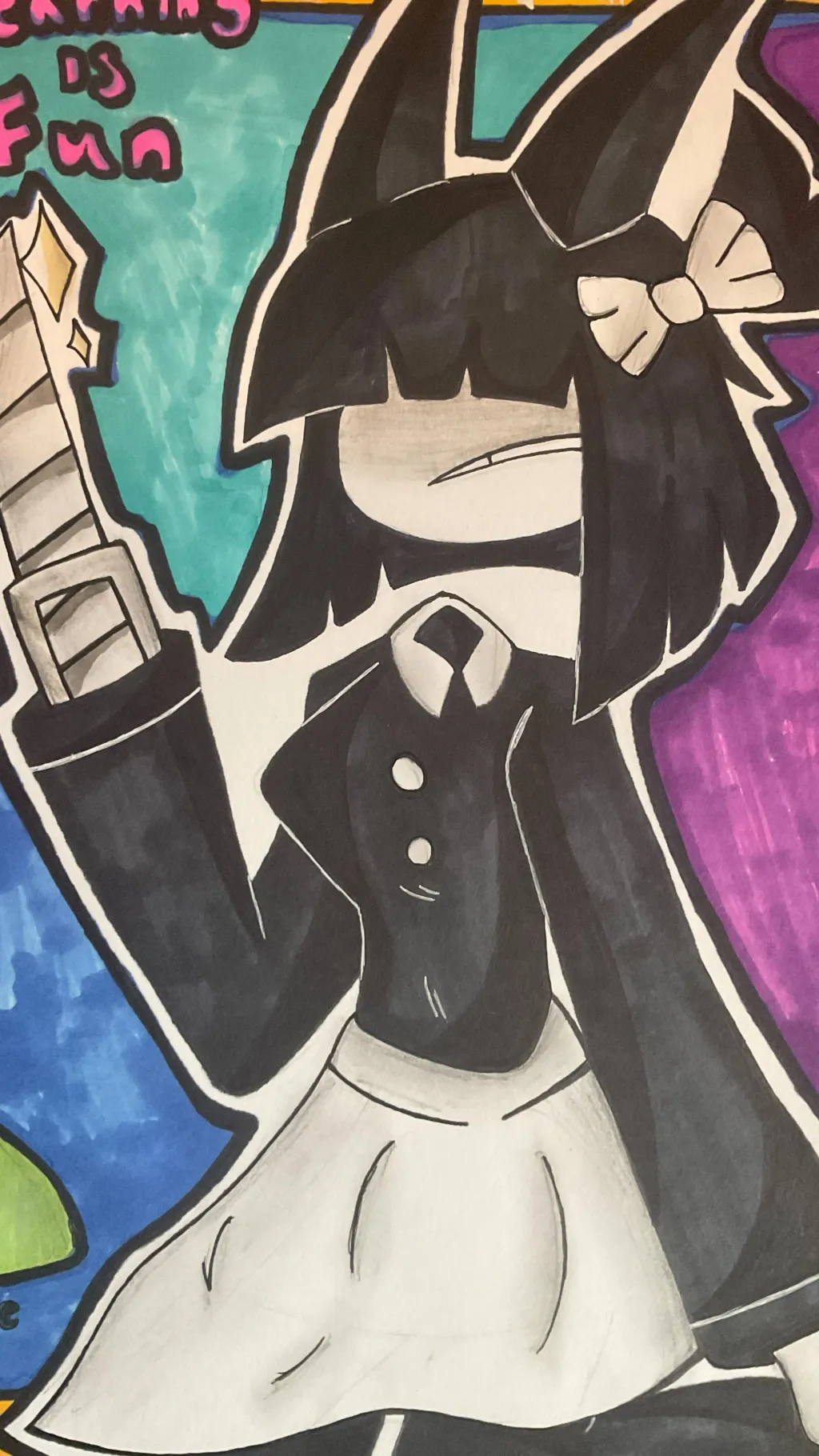 ai character: Miss Bloomie background