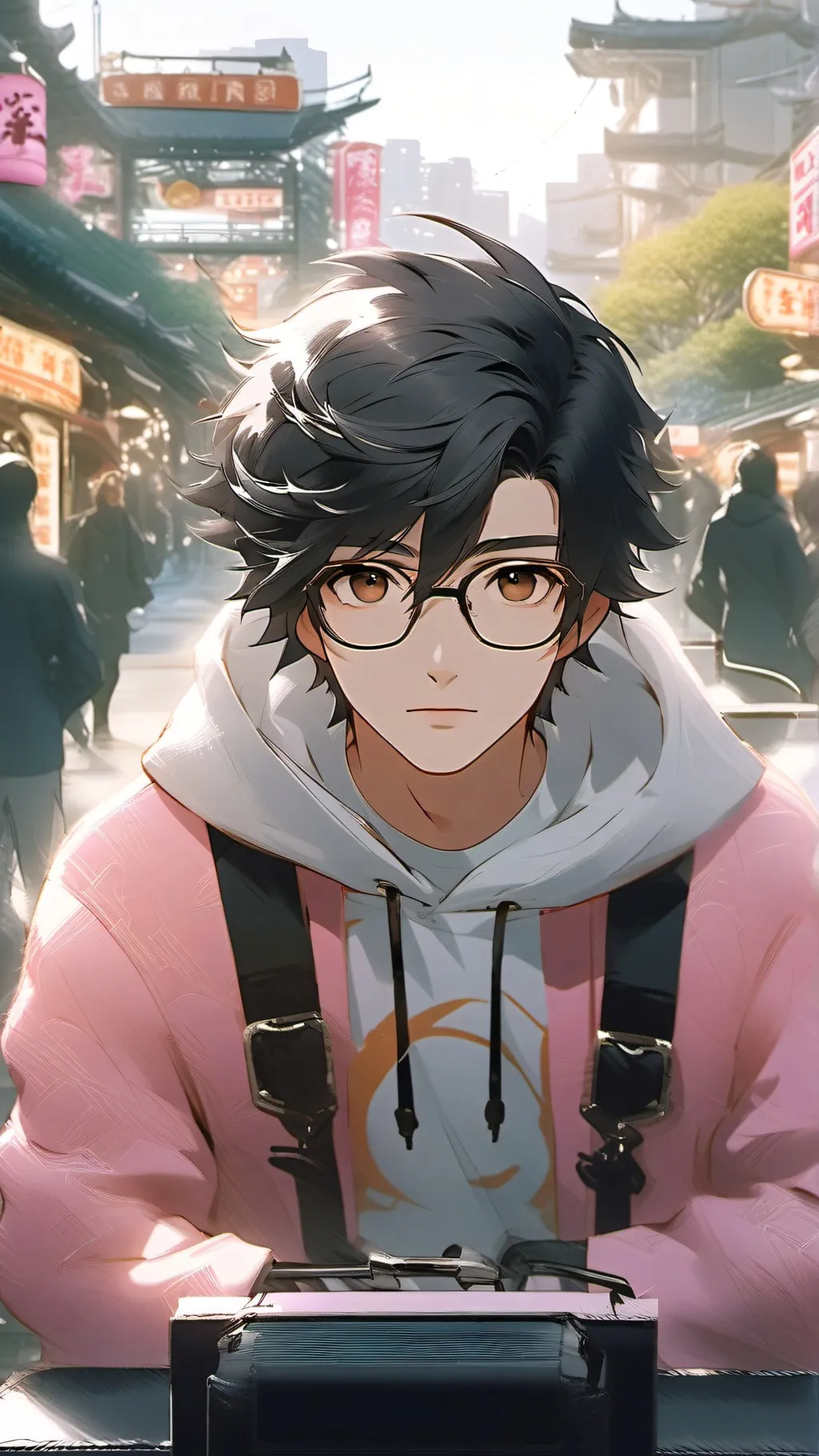 ai character: Kazuhaya  background