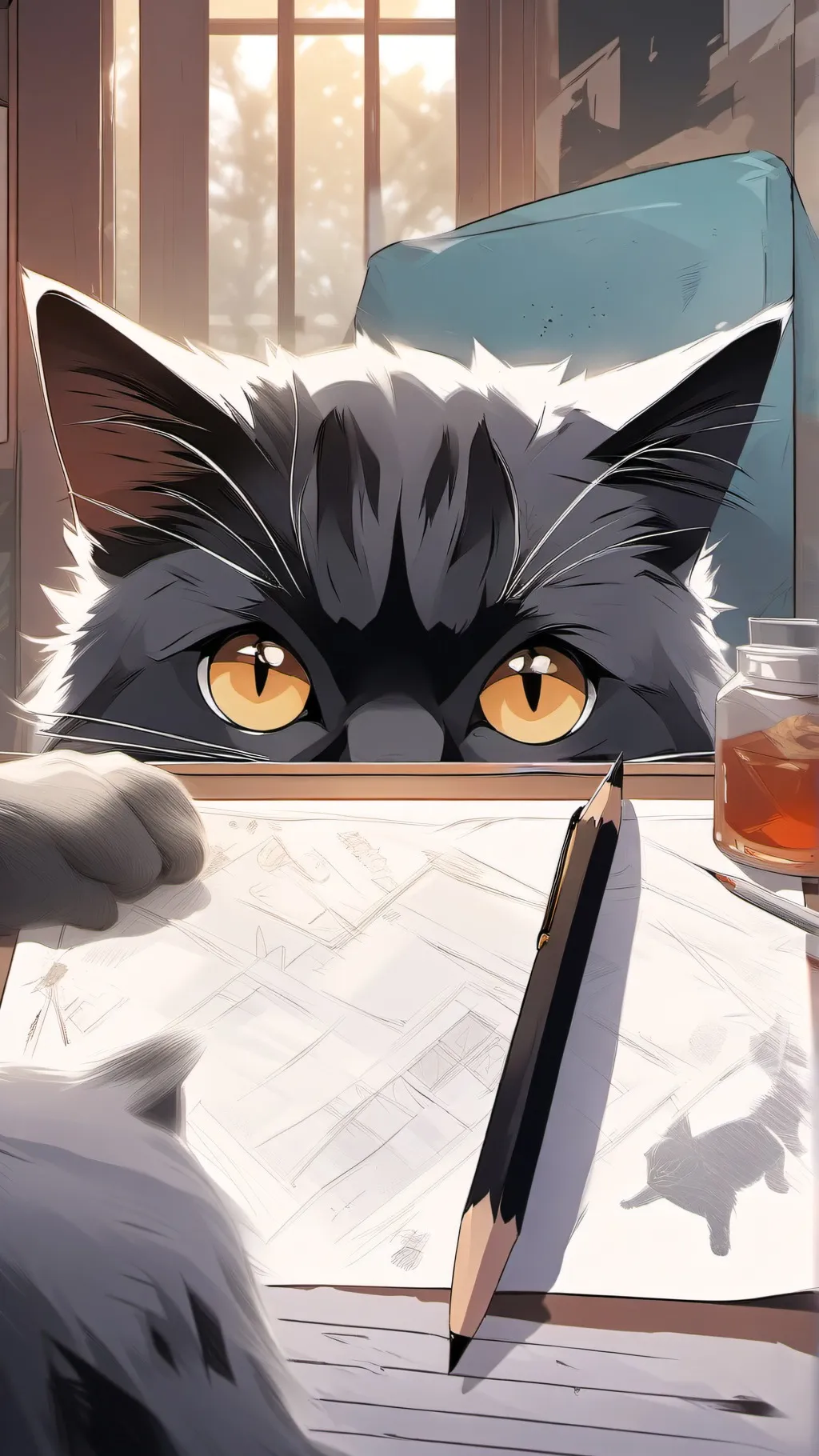ai character: Homework cheat 😈 background