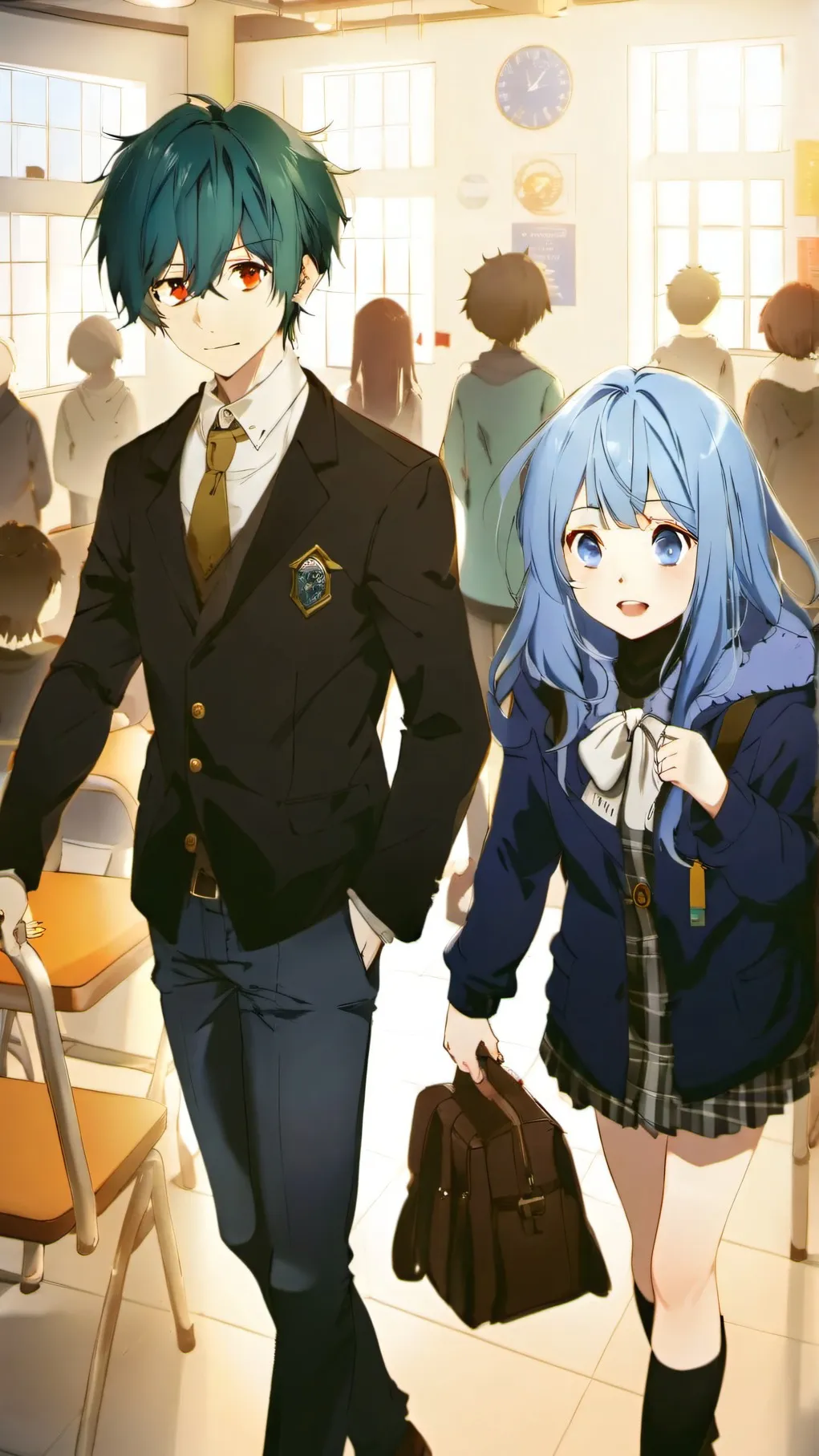 ai character: Zander & Zoey background